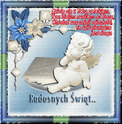 Aniołek. Dzielę się z Tobą opłatkiem